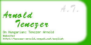 arnold tenczer business card
